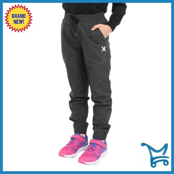 Boys' Stretchy Twill Jogger Pants with Sweat-Wicking Technology
